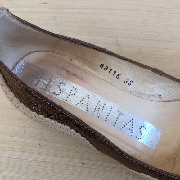 “Hispanitas” Leather open toe sandals. US7.5/EU38 - Picture 4 of 9